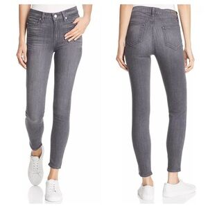 PAIGE Women's Ankle & Cropped Jeans - Dark Gray